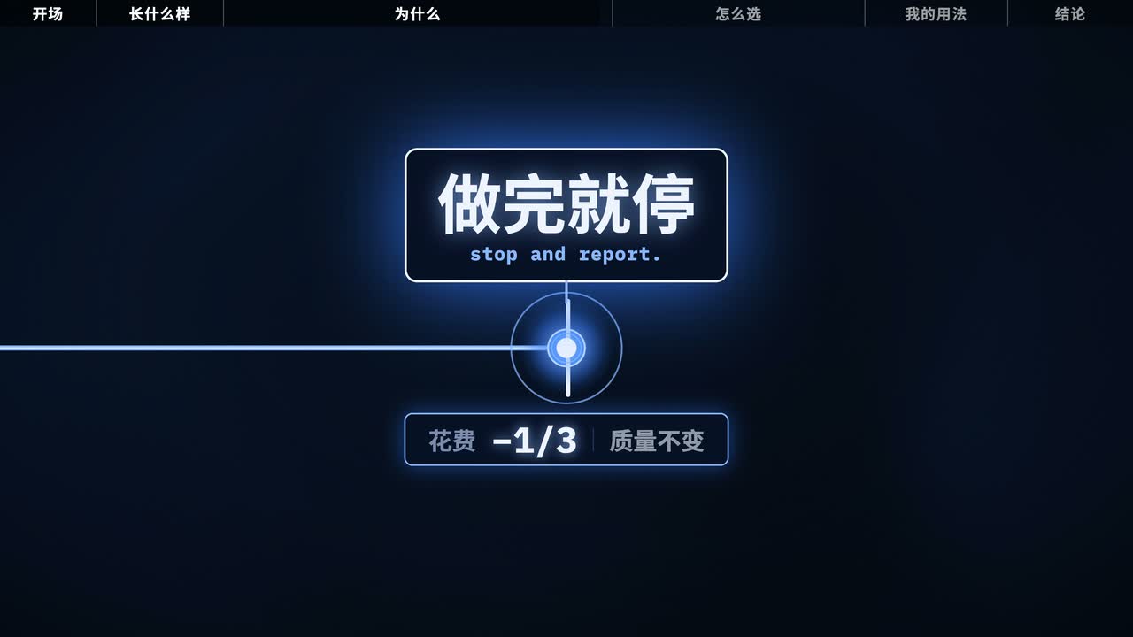 路牌:做完就停